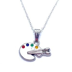 Artist Palette Necklace May Be Personalized